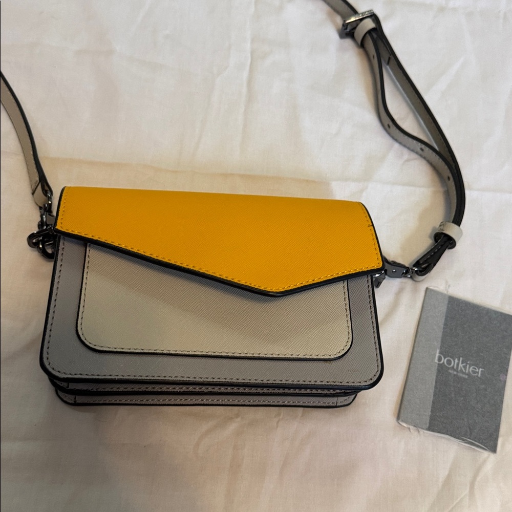 New Botkier Women's Crossbody Bag Yellow Gray